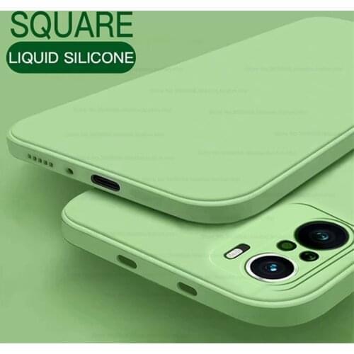 Original Square Liquid Silicone Covers Case For Xiaomi Poco Poxo Poko Little F 3 F3 Cute Colorful TPU Soft Silicone Coque Funda