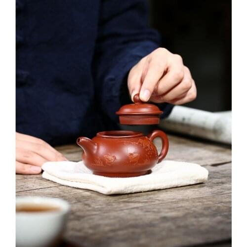 Pan Hu China Kettle Ceramic Teapot For Tea Puer Oolong Tea Set Handmade
