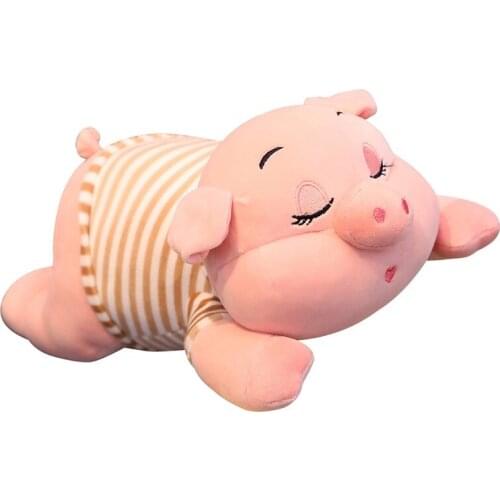 32/40/55/70cm1pc Children cute striped pig plush toy pig doll soft fat pig pillow cushion child girl birthday gift dropshipping