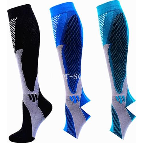 AM Dropshipping Compression Socks Fit For Varicose Veins Socks Men Women Outdoor Sports Hiking Best Graduated Compression Socks