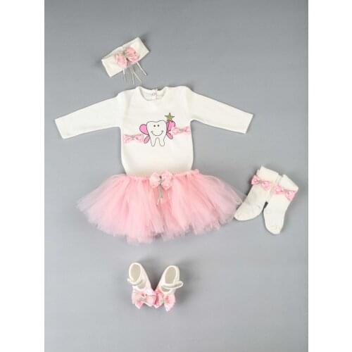 Pink Dİşim Output 5 li Girl Baby Tütü Suit