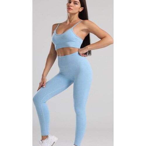 2PCS Seamless Yoga Suits Women Luminous reflection Gym Fitness Clothing High Waist Leggings Bra Yoga Sets Training Sportswear