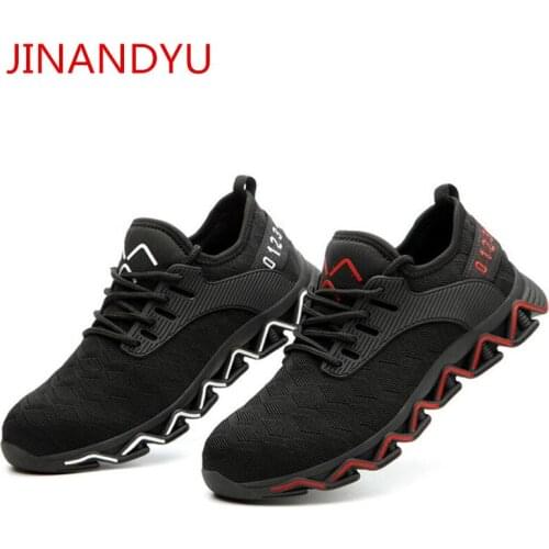 Unisex Steel Toe shoes Work Safety Shoes Breathable Anti-smashing Anti-puncture Non-slip Protective Working Shoes Safety Boots