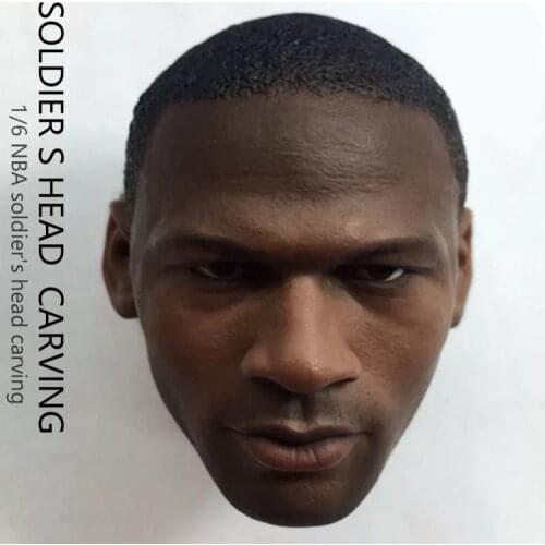 1 / 6 soldiers head sculpture is not EB rookie Jordan calm head sculpture