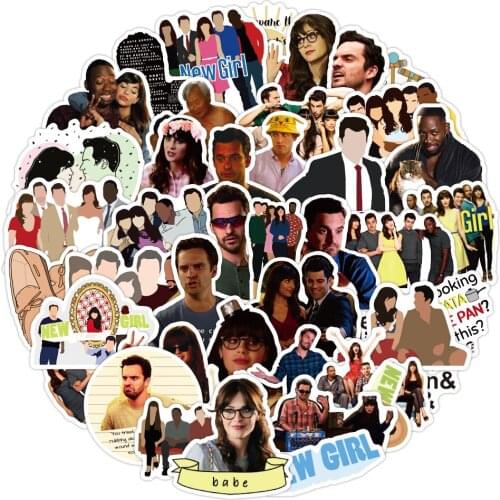 10/50pcs New Girls Stickers DIY Scrapbooking Laptop Phone Sticker Diary Decal American TV Series Fashion Girl Pegatinas Graffiti