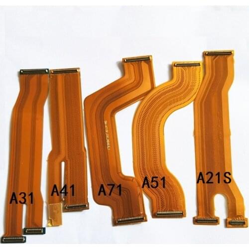 10pcs Mother Flex For Samsung Galaxy A21S A31 A41 A51 A71 A91 M21 M31 Mainboard Connector USB Charging LCD Display Flex Cable