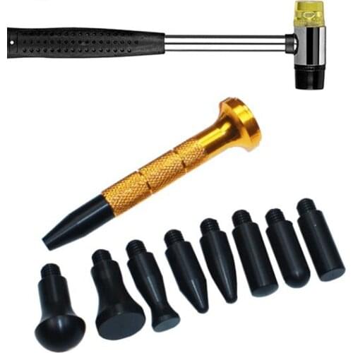 10 piece car dent removal tapping pen and rubber hammer tapping tool lacquerless dent repair tool hand tool kit