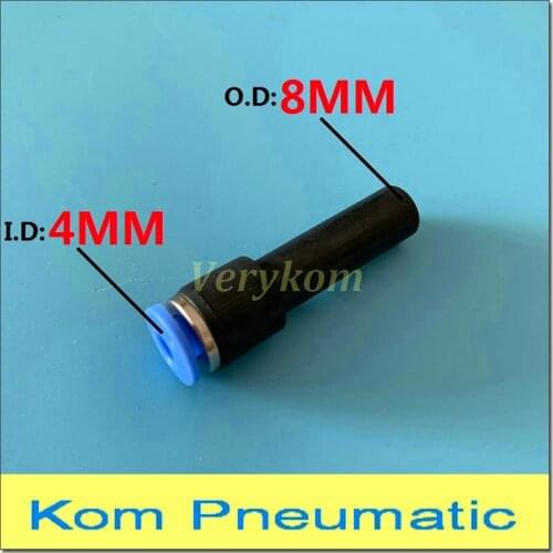 100pcs/lot Pneumatic 8MM To 4MM Tube Hose Plug-in Reducer Air Fitting Unequal Plastic Reducing Pipe Quick Connector PGJ08-04 8-4