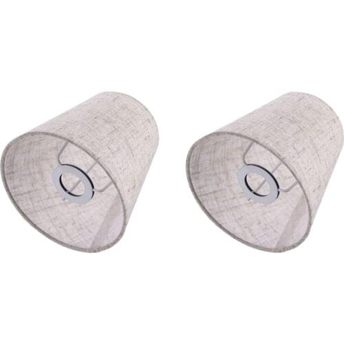 2Pcs Small Lamp Shade Cloth Lamp Cover Chandelier Lamp Dust Cover Fabric Lamp Accessory for Table Lamp and Floor Light