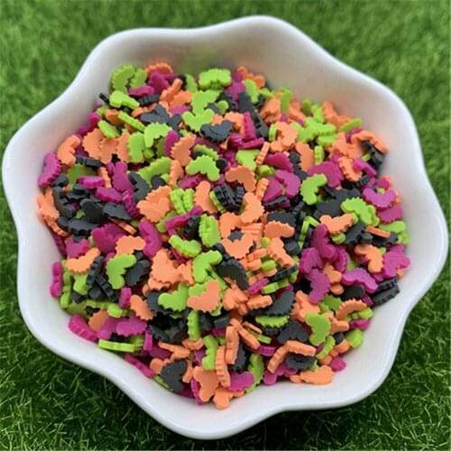 20g Christmas Halloween Flower Fish Colorful DIY Supplies Nail Art Polymer Transparent Clay Accessories DIY Sequin Scrapbook Mil