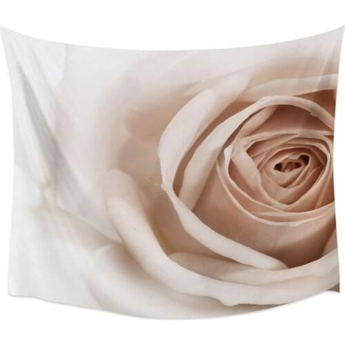 3D White Rose Wall Tapestry Home Wall Decor Tapestry Bedroom Tapestry Wall Hanging Picnic Mat Yoga Mat