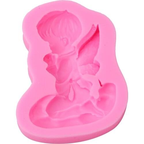 3D Cute Angel Baby Form Silicone Mold DIY Soap Fondant Cake Chocolate Cake Decorating Tools Kitchen Pastry Baking Accessories