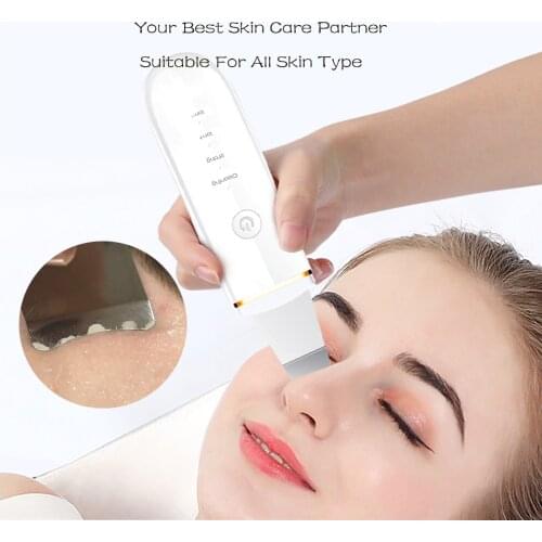 Facial Ultrasonic Cleansing Massager Facial Cleansing Blackheads Skin Care Beauty Equipment Exfoliating Brush Scraper Vibrator