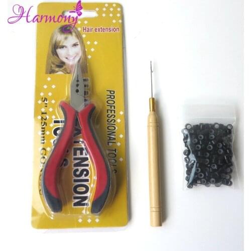 Free shipping Red color multifunctional hair extension pliers fusion rebonds remover with Teeth Hair Plier for micro beads tools