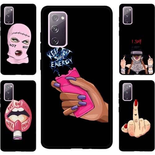 Cool Bad Girl For Samsung S20 FE S8 S9 S10 Plus Case For Galaxy S21 Ultra Note 20 Note 10 Plus Funda