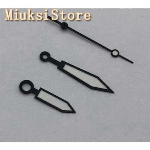 Parnis black white watch hands luminous mark fit ETA 2824 2836 automatic movement