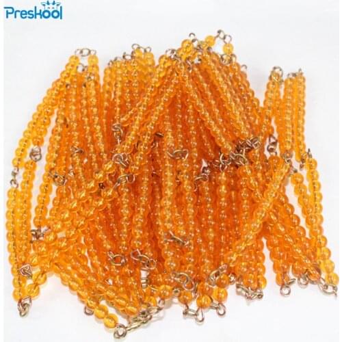Montessori Kids Toy Baby 1000 Golden Beads Preschool Brinquedos Juguets