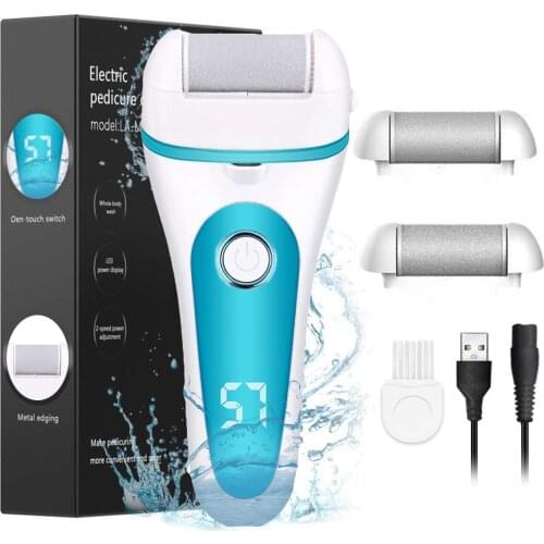 Electric Foot File Grinder Dead Dry Skin Callus Remover Rechargeable Feet Pedicure Tool Foot Care Tools for Hard Cracked Clean 2