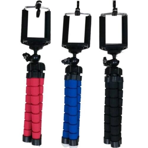 Mini Flexible Sponge Octopus Tripod For Iphone Xiaomi Bendable Mobile Phone Smartphone Tripod For Camera