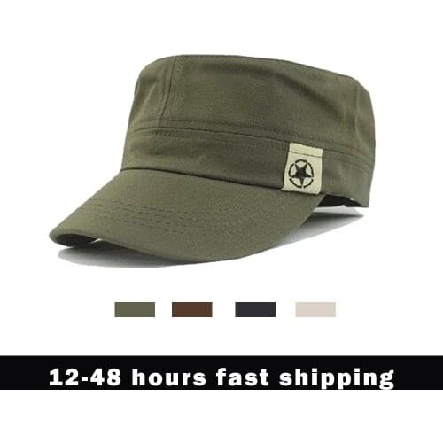 Hot Sale Flat Roof Military Hats For Men Women Cadet Patrol Bush Field Hat Casquette Homme Gorras Para Hombre Baseball Cap кепка
