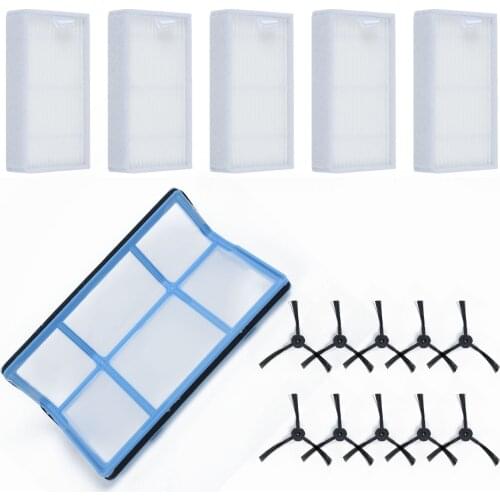 16pcs/set Prefilter Mesh Side Brushes Filters Medion MD 18500 /18600 /MD18501 Vacuum Cleaner Kit Filtering Micro-dust Accessory