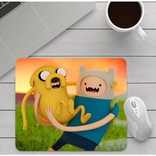 Gaming Computer Mat Small Mouse Pad Anime Adventure Time Mousepad Keyboards Accessories Mause Gamer Rug Mausepad Valorant Pad