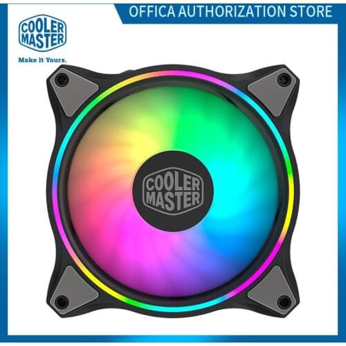Cooler Master MF120 HALO CPU Cooling Silent Fan ARGB 5V3Pin PWM Addressable 120mm Water Cooling Radiator Replacement Fan