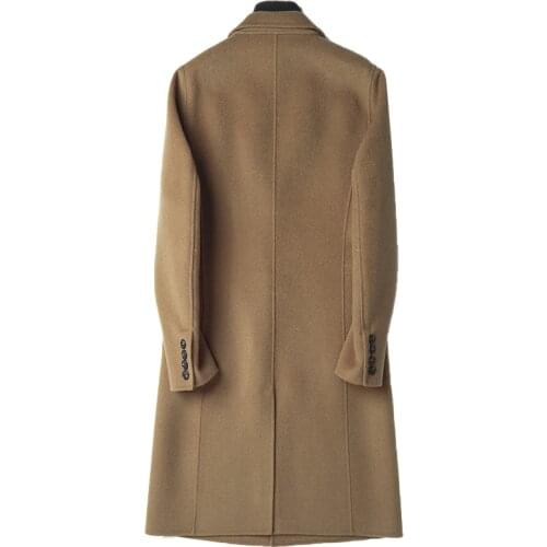 Autumn Winter Jacket Double-side Woolen Men Streetwear Windbreaker Wool Coat Mens Jackets and Coats 4427 MY1266