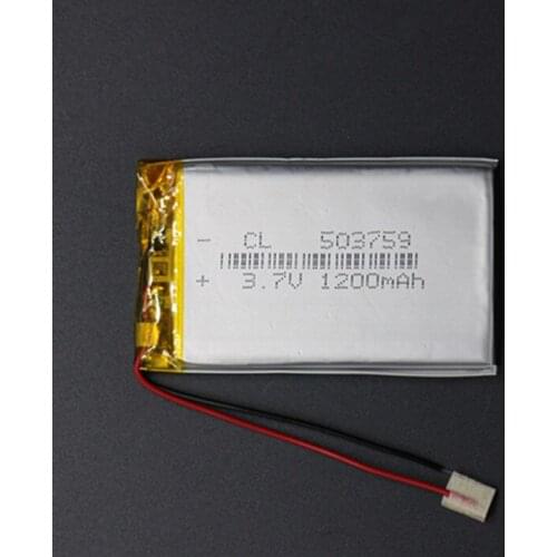 Product A 3.7V 1200mAh Polymer Lithium Battery 503759 Navigator MP3 GPS Universal Charging Battery