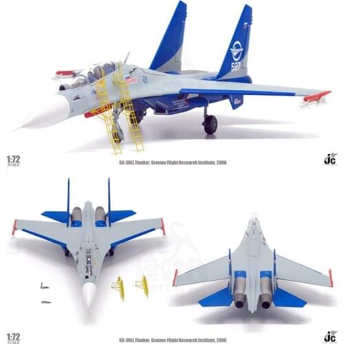 30CM 1:72 SU-30LL Flanker Gromov Flight 597# Airplane Plane Fighter Aircraft Model Die-cast Toy Static Diecast Alloy Collectible