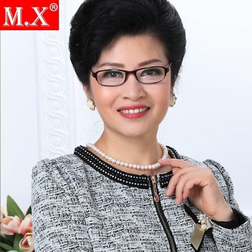 Mx Super Light Square Reading Glasses Small with Tr90 Frame for Men and Women Vintage Cr-39 Resin Aspheric Glasses Lenses