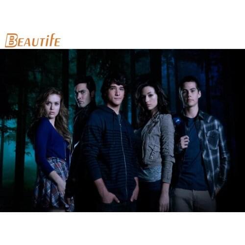 New Arrival teen wolf Poster Cloth Silk Poster Home Decoration Wall Art Fabric Poster Print 30x45cm,40x60cm,50X75cm,60X90cm