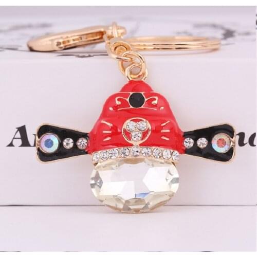 Factory wholesale zinc alloy groom hat keychain fashion accessories new keychain