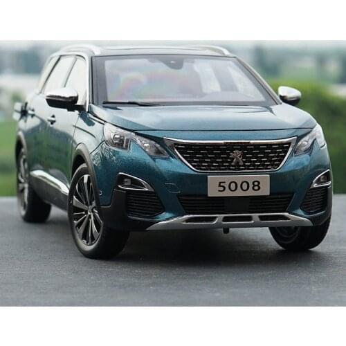 Original 1:18 Diecast Model for Peugeot 5008 2017 Blue SUV Alloy Toy Car Miniature Collectable gift