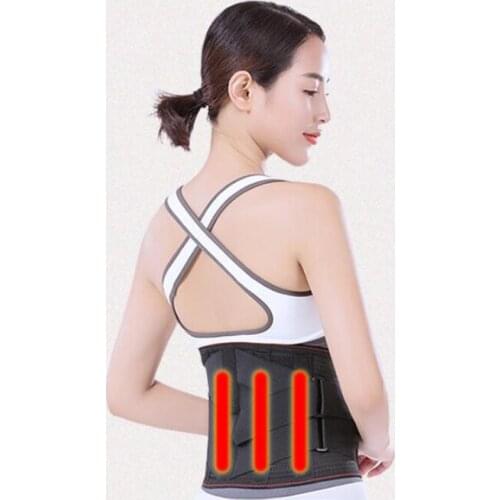 Orthopedic Men Women Lumbar Support Back Brace Belt Tourmaline Self-heating Magnetic Widen Waist Belt Steel Bone With 3pcs Pad