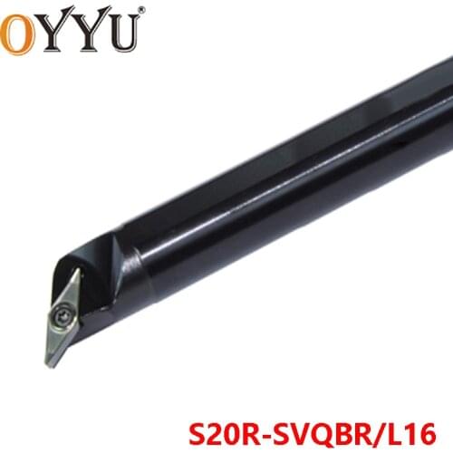 OYYU 20mm SVQBR S20R-SVQBR16 Internal Lathe Cutting Shank Turning Tool Holder S20R-SVQBL16 Carbide Inserts Arbor Factory Outlet