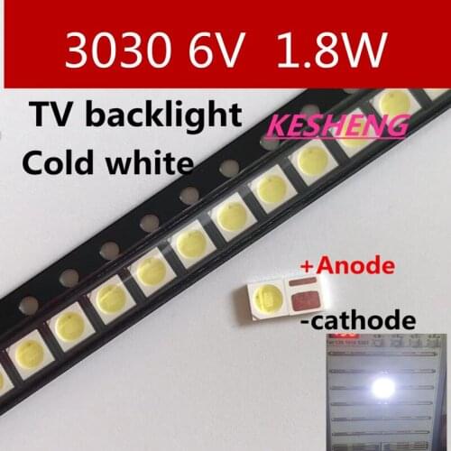 EVERLIGHT LED backlight high power LED 1.8W 3030 6V cool white 150-187LM PT30W45 V1 TV application/4000PCS