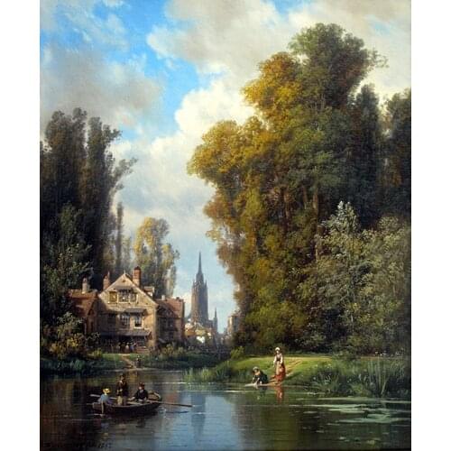 Scene Needlework Party on the boat 14CT Handwork Counted For Embroidery,DIY Cross stitch kit,Art Cross-Stitching Home Decor