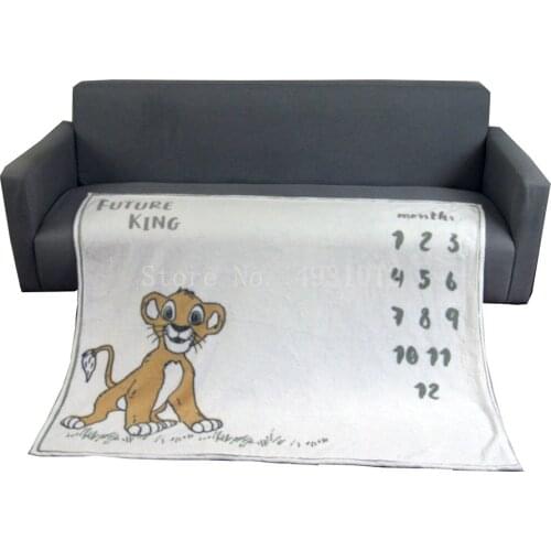 Disney Simba Lion King Blue Super Soft Blanket Throw for Baby Girls Boys Pet Dog Cat Animal Sleeping Cover