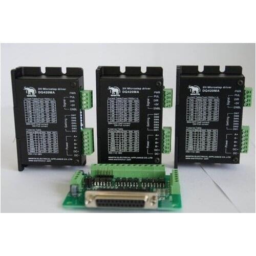 3 Axis Cnc1.7A,12-36VDC,128Micostep Bipolar digital Wantai stepper motor driver