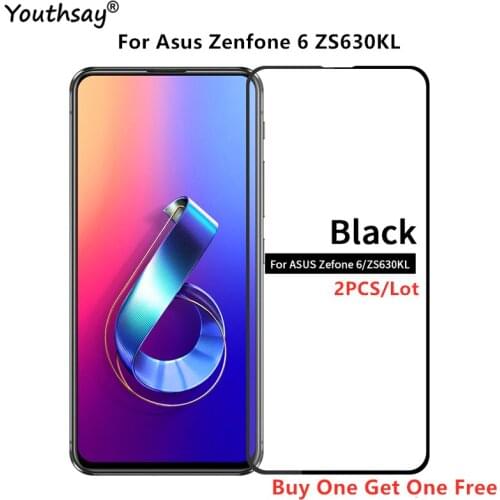 2PCS For Asus Zenfone 6 Screen Protector Film Full Glue Coverage Glass For Asus Zenfone 6 ZS630KL Glass for Asus ZS630KL Film