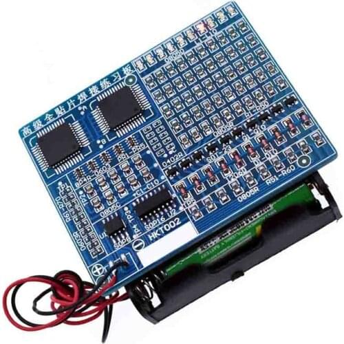 1pc SMD Component Welding Practice Board Soldering DIY Kit Resitor Diode Transistor By start Learning Electronic