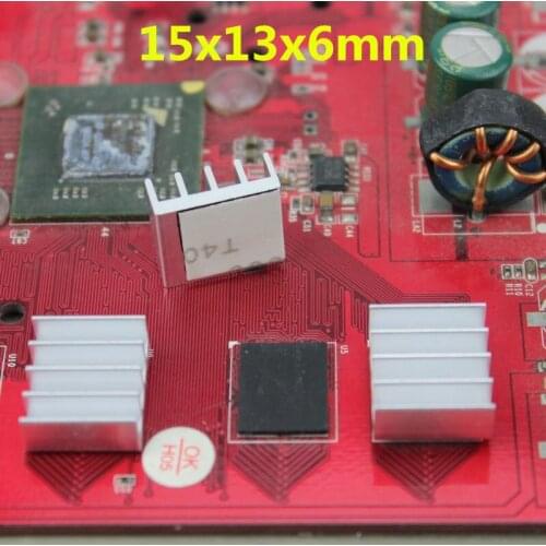 40pcs /lot Silver Aluminum Heatsink VGA Card for Xbox 360 RAM Memory Heat Sink 15x13x6 MM