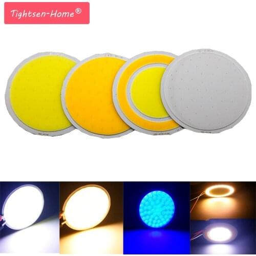 82mm LED source Round COB White Warm Blue Double Color 5W LED Light Bulb CHIP or DIY Auto Lamps Work Decor Lights DC12V