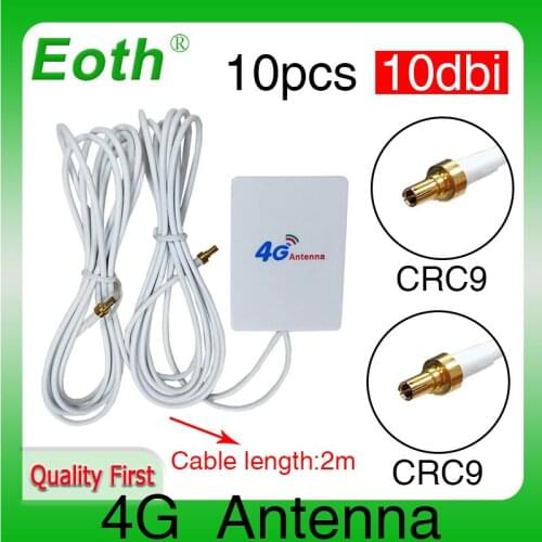 10pcs Eoth External Pannel Antenna with CRC9 male 2m cable for Huawei 3G 4G LTE Router