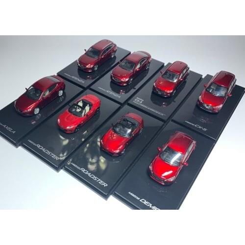 1:64 Mazda MX-5 CX-3 CX-5 Mazda3 Axela Atenza Demio Model Car Metal Alloy Toy Car For Kid Gifts Collection display box
