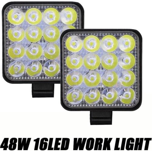 Car light48W Offroad voiture 4WD camion tracteur bateau remorque 4x4 SUV ATV 24V 12V Spot LED barre lumineuse lumière de travail