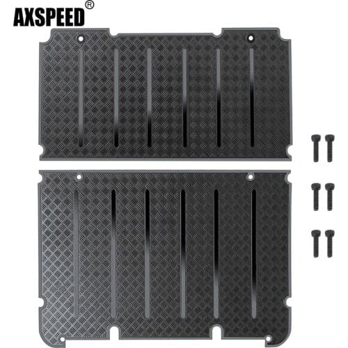 AXSPEED Metal Luggage Rack Skylight Anti-skid Plate Kit Top Carrier Board for Traxxas TRX-4 TRX4 1/10 RC Car Upgrade Parts