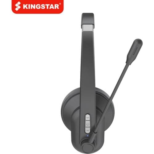 KINGSTAR Bluetooth Headphones with Microphone Wireless Headset Noise Cancelling Head-mounted Headphone for Phones PC Home Office