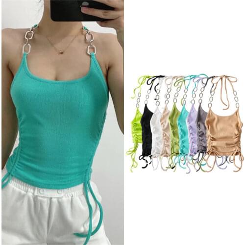 BRANDY&MANDY Women's Cropped Tank Tops